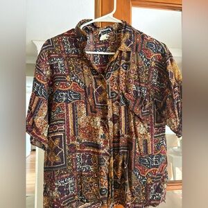 Vintage Maggie sweet made in u.s.a Multicolor Button Down womens Shirt